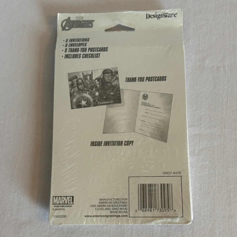 Kids Party Invitation Cards Assorted lot of 5 - 8ct invitations & 8ct Thank you